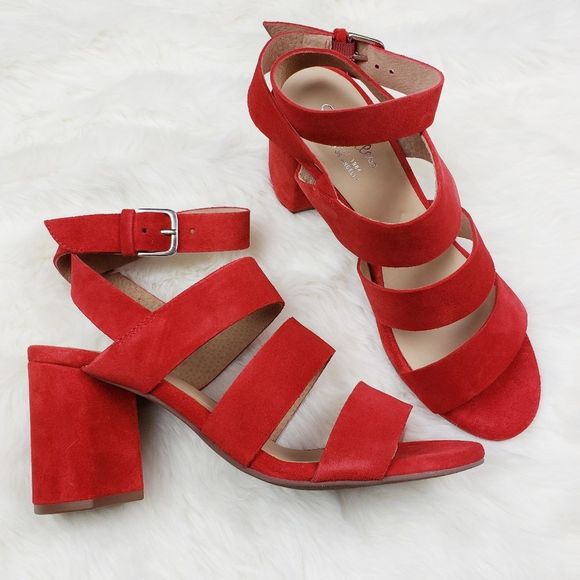 Seychelles Shoes - Seychelles Antiques Red Suede Leather High…